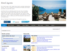 Tablet Screenshot of hotelagents.com